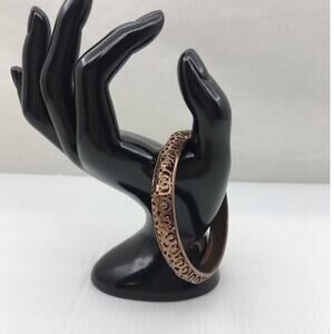 Avon Vintage 70s Boho Copper Plated Steel Bangle Bracelet